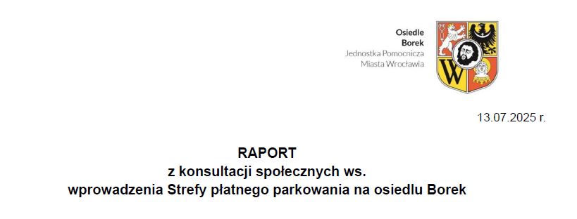 RAPORT Z KONSULTACJI WS. SPP