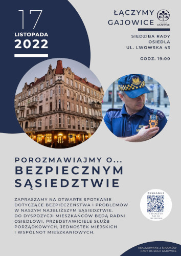 Porozmawiajmy o bezpiecznym sąsiedztwie