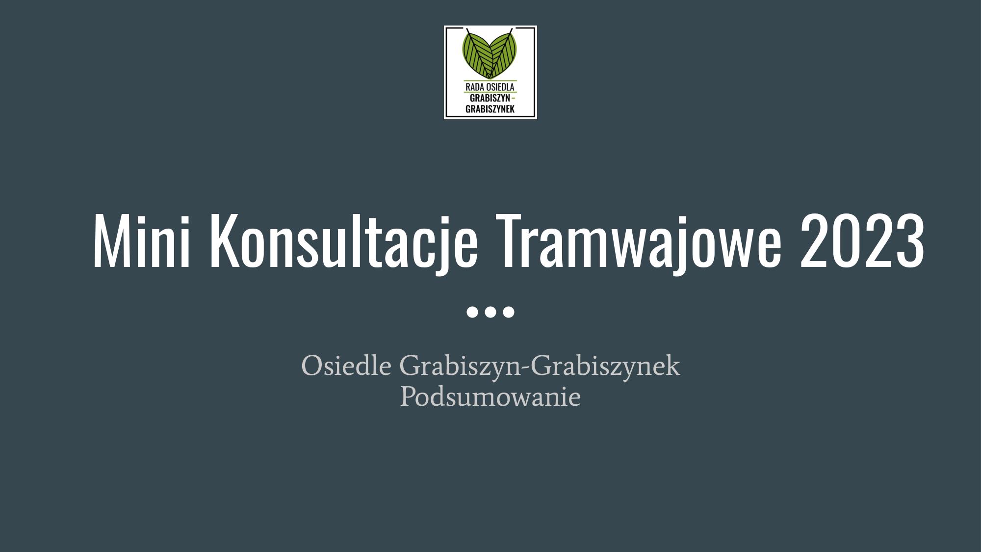 20231214 Mini Konsultacje Tramwajowe Podsumowanie 1