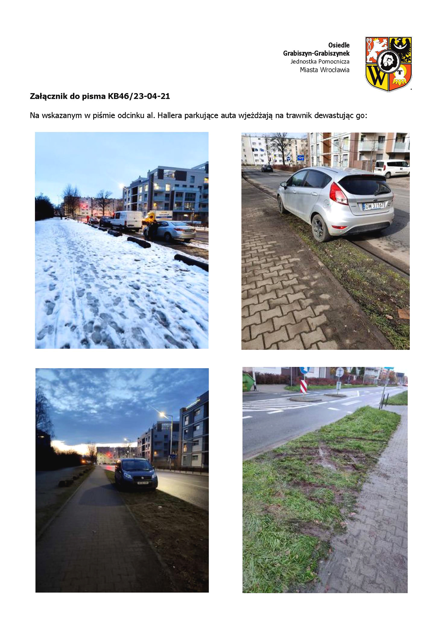 foto hallera parkowanie