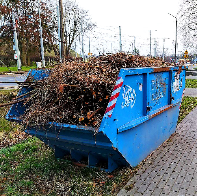 kontener odpady zielone