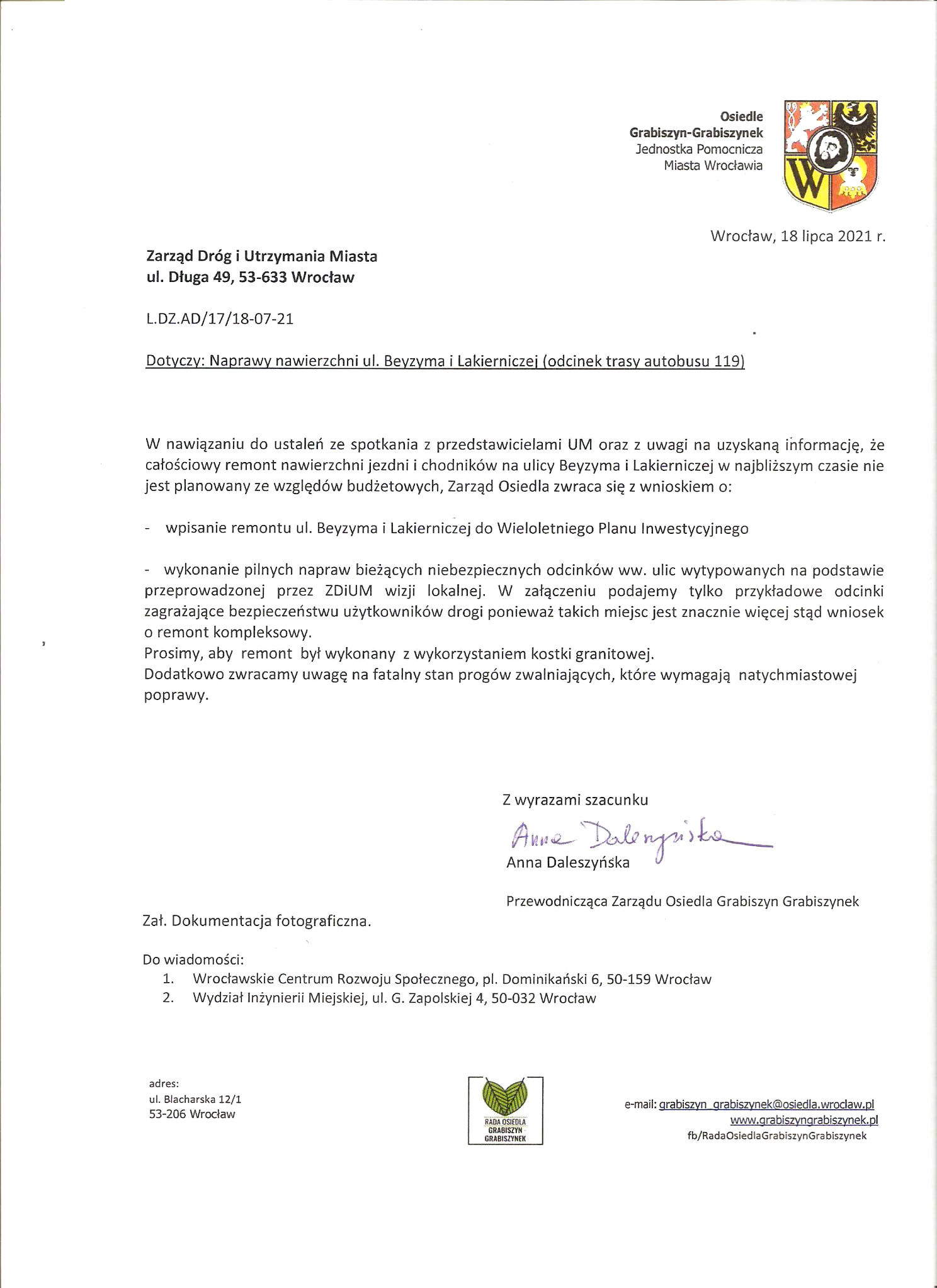 remont beyzyma lakiernicza pismo