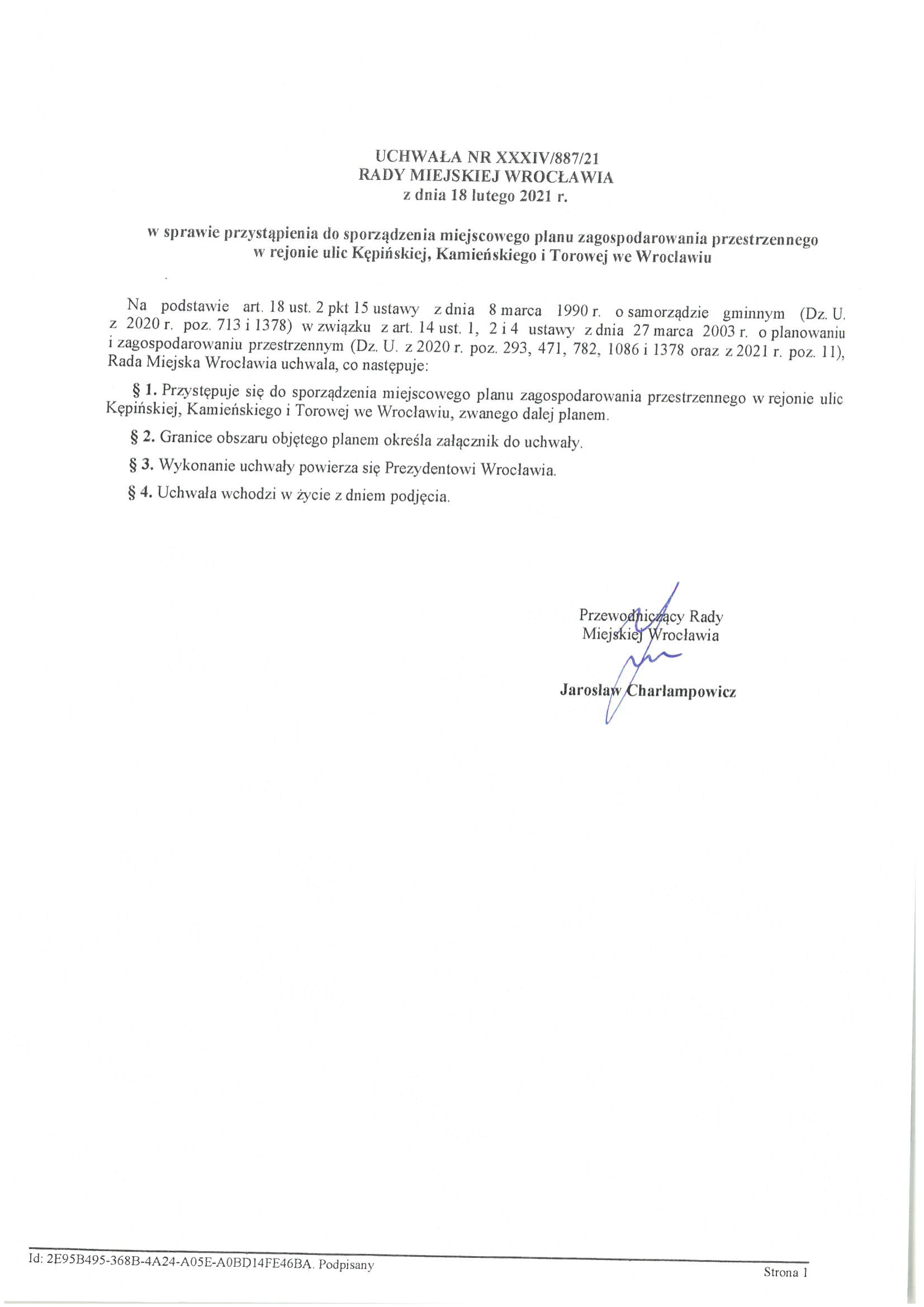 mpzp754 uchwala o przystapieniu 1