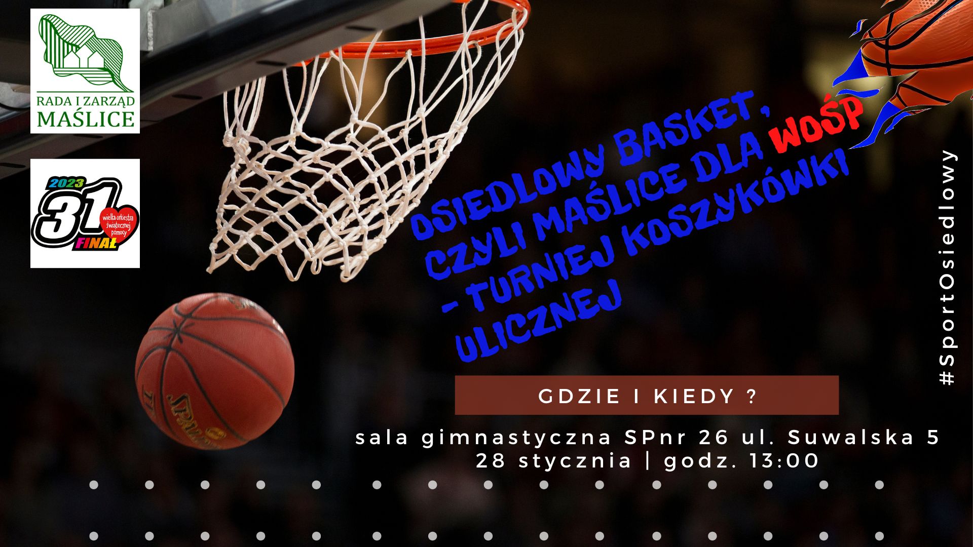 Osiedlowy basket czyli kosmiczny mecz na Maślicach