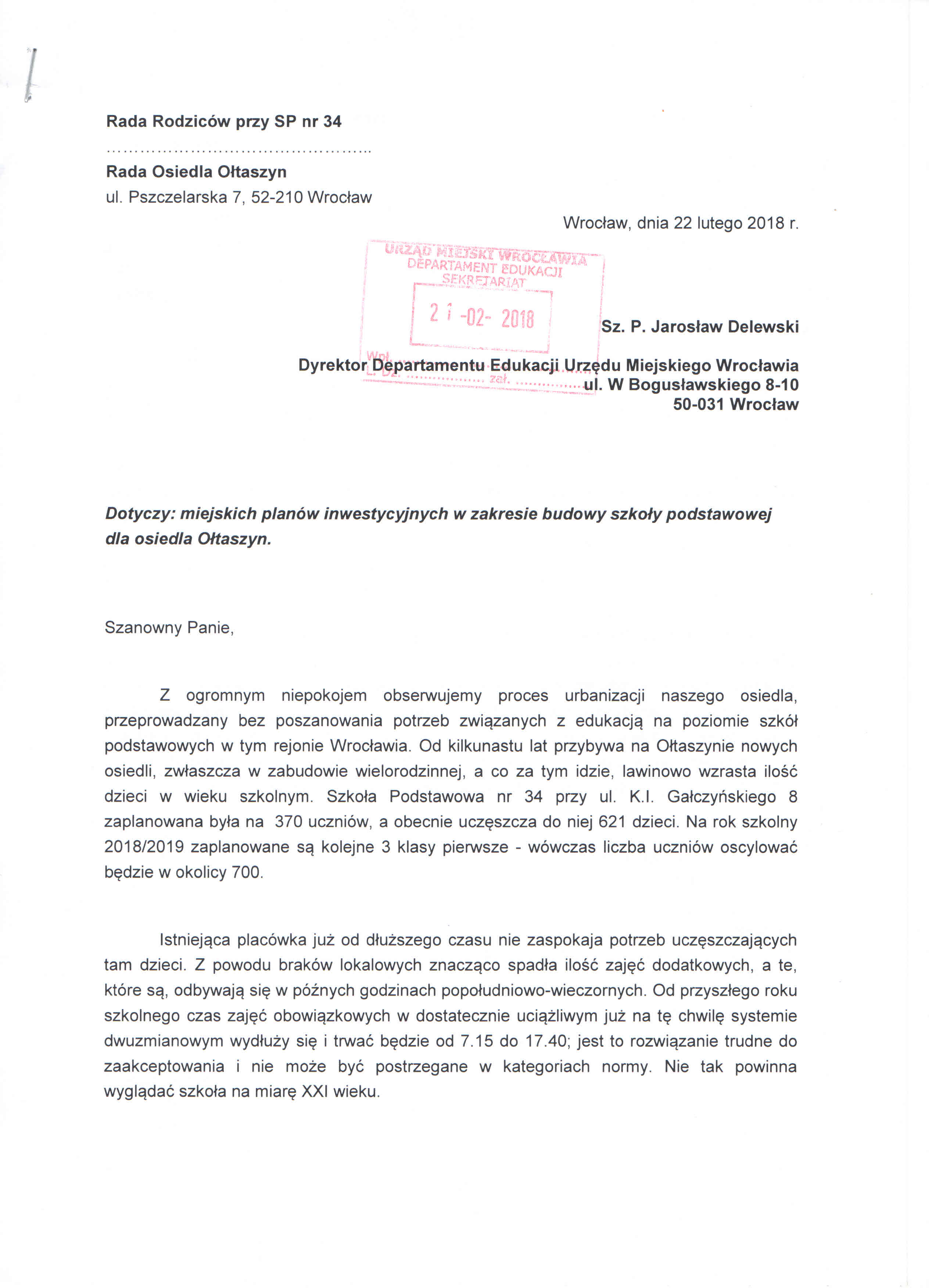 Pismo Wydział EDUK