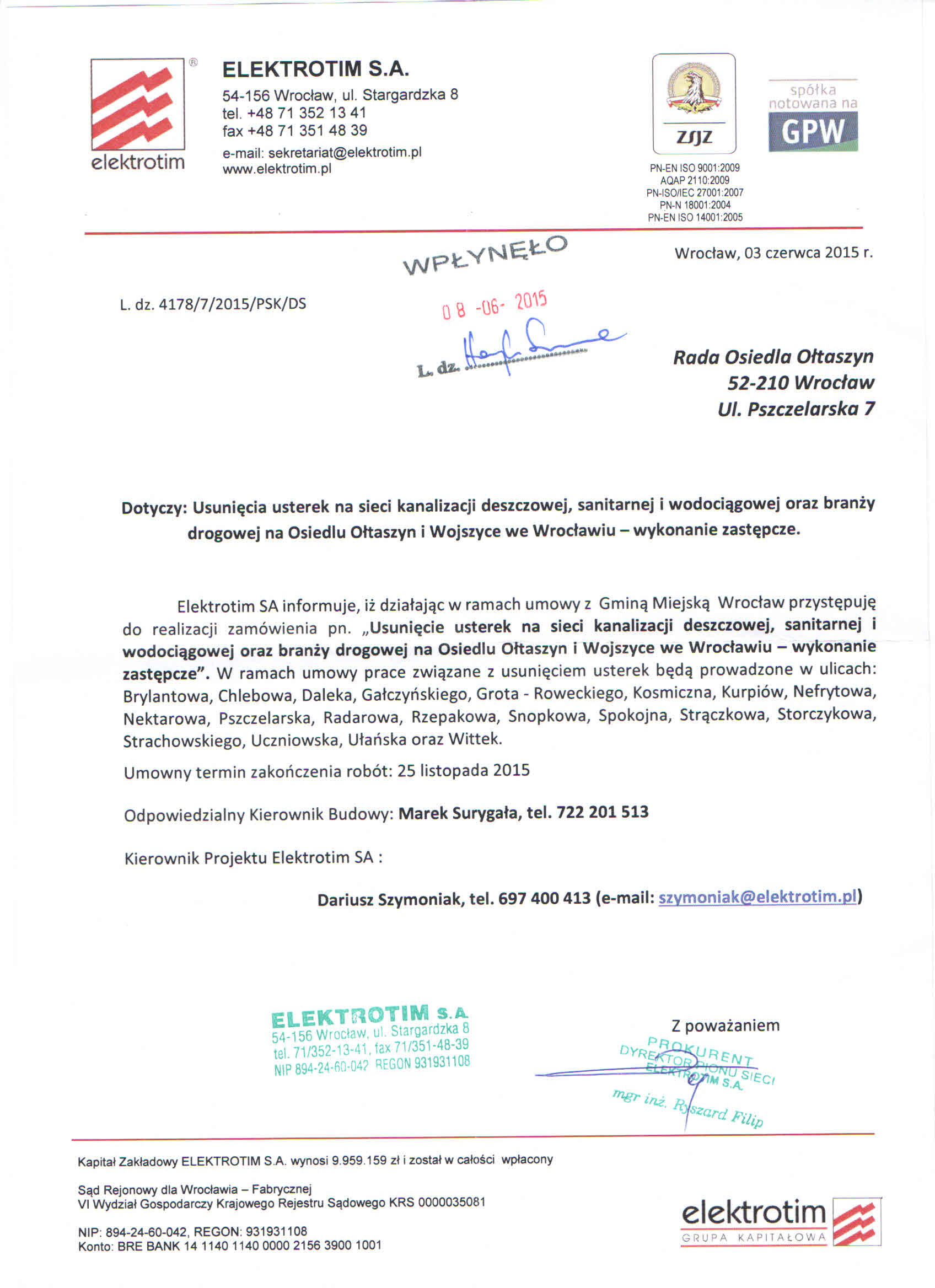 naprawy elektryczne