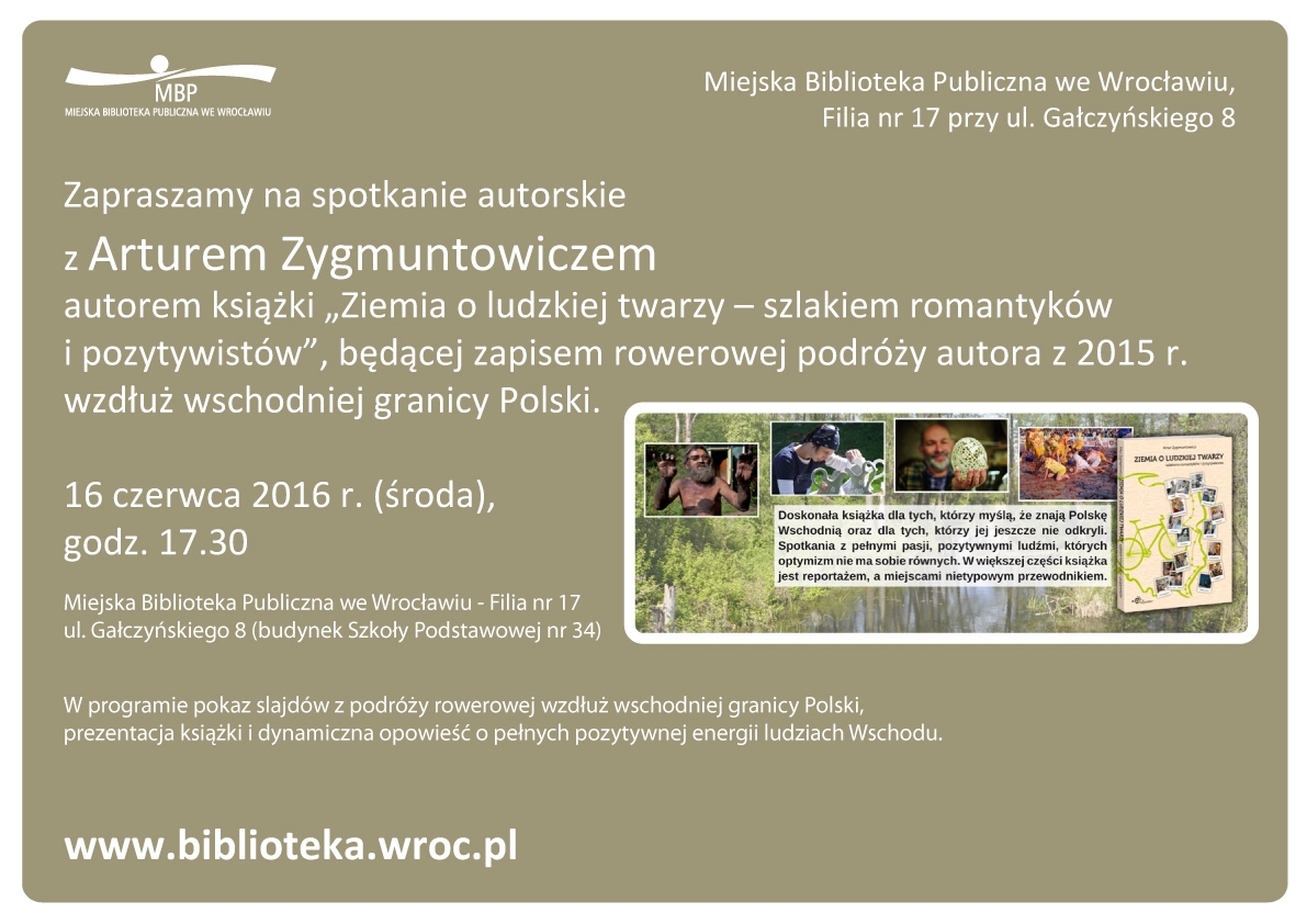 spotkanie autroskie 16 czerwca plakat