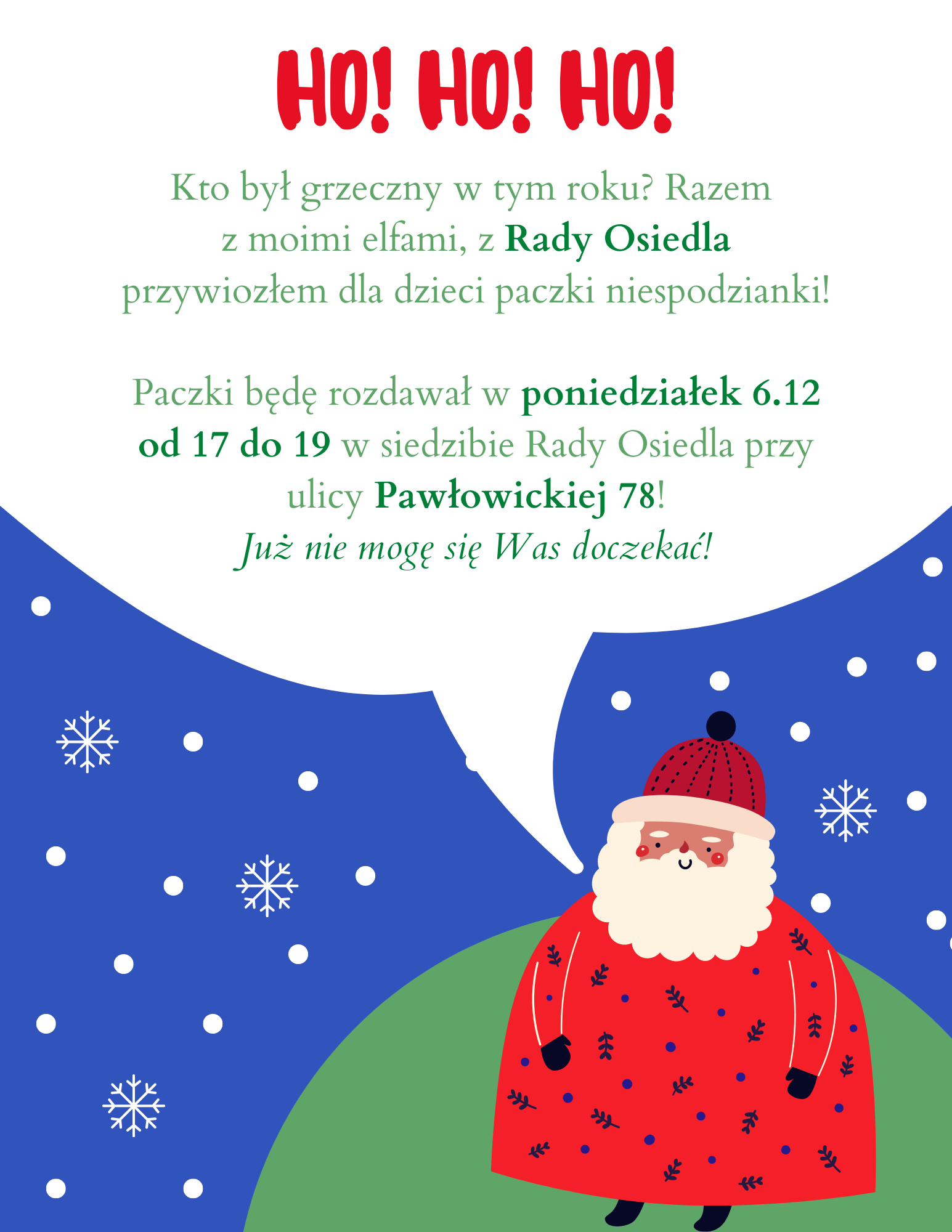 Plakat Mikołajki