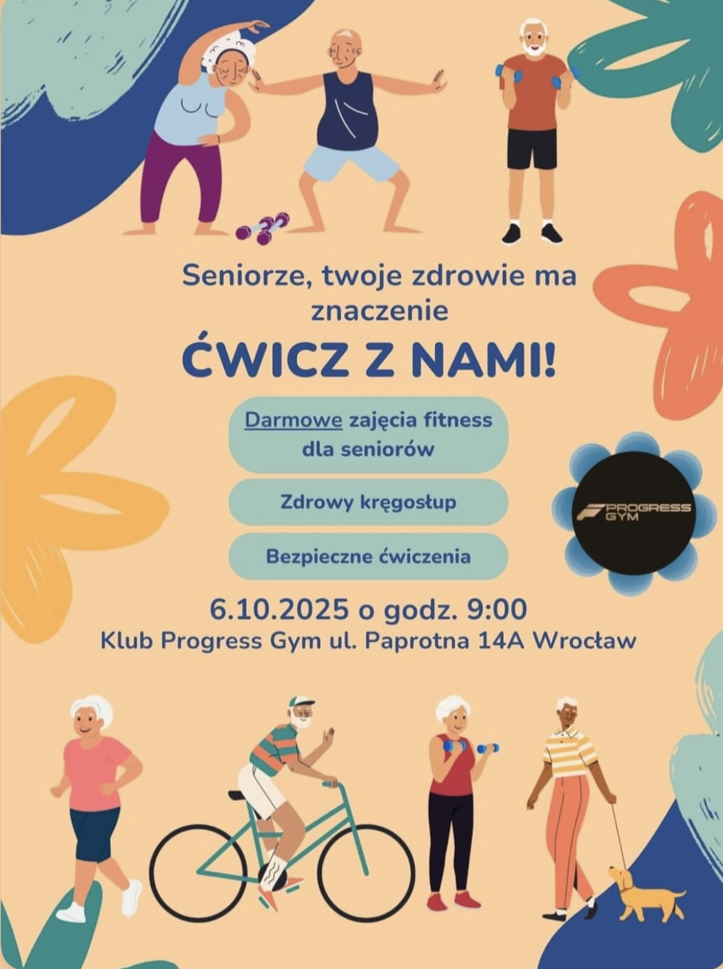 plakat ćwiczenia dla seniorów