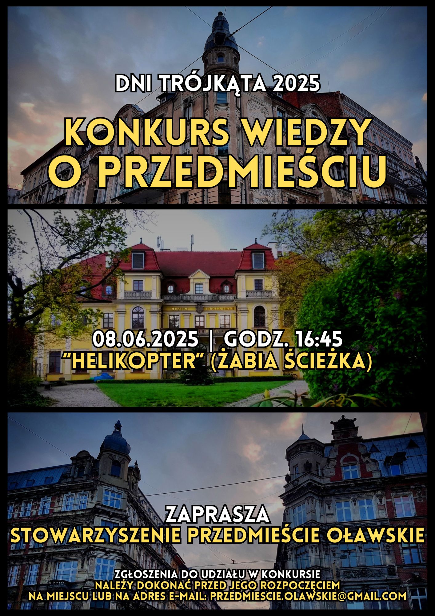 DNI TRÓJKĄTA KONKURS WIEDZY O PRZEDMIEŚCIU STOWARZYSZENIE PRZEDMIEŚCIE