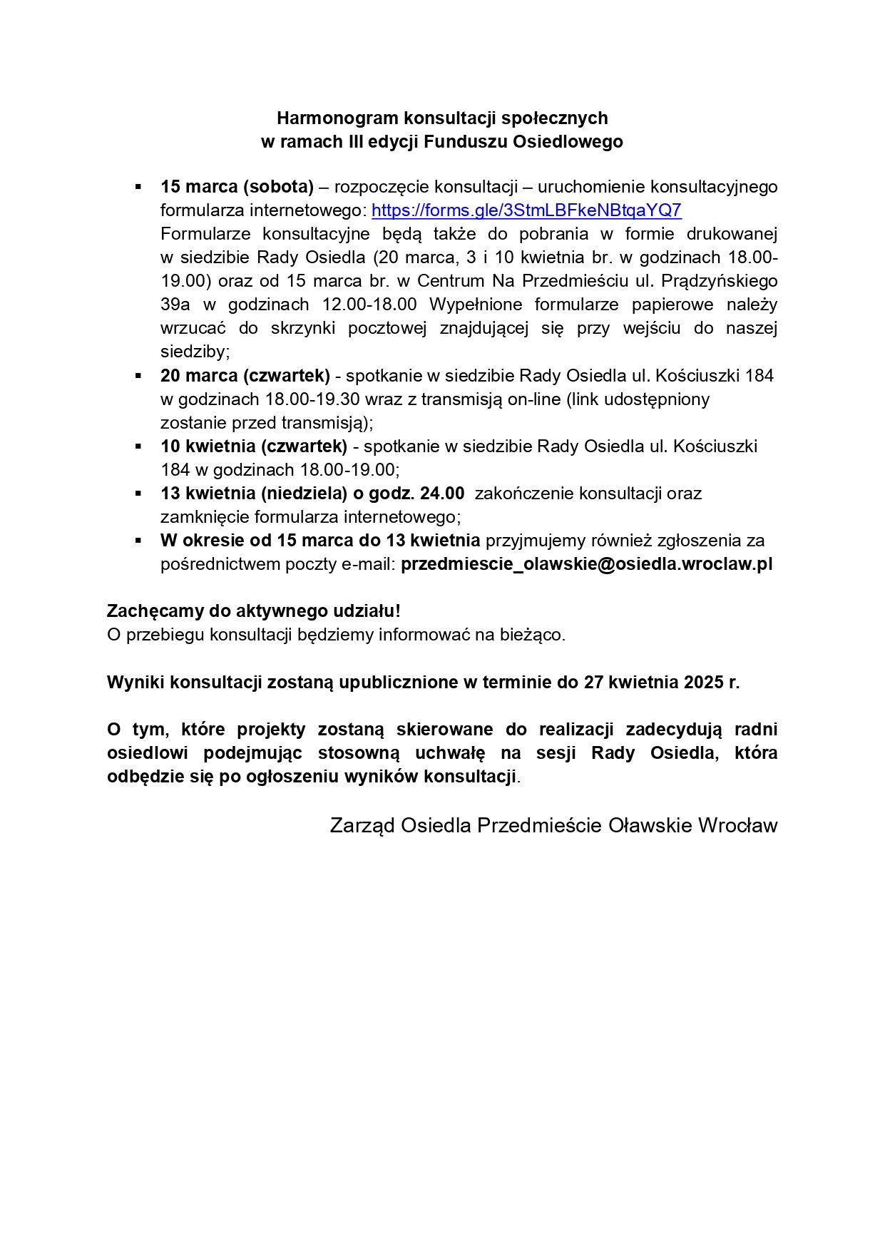 III FO KONSULTACJE SPOŁECZNE 2