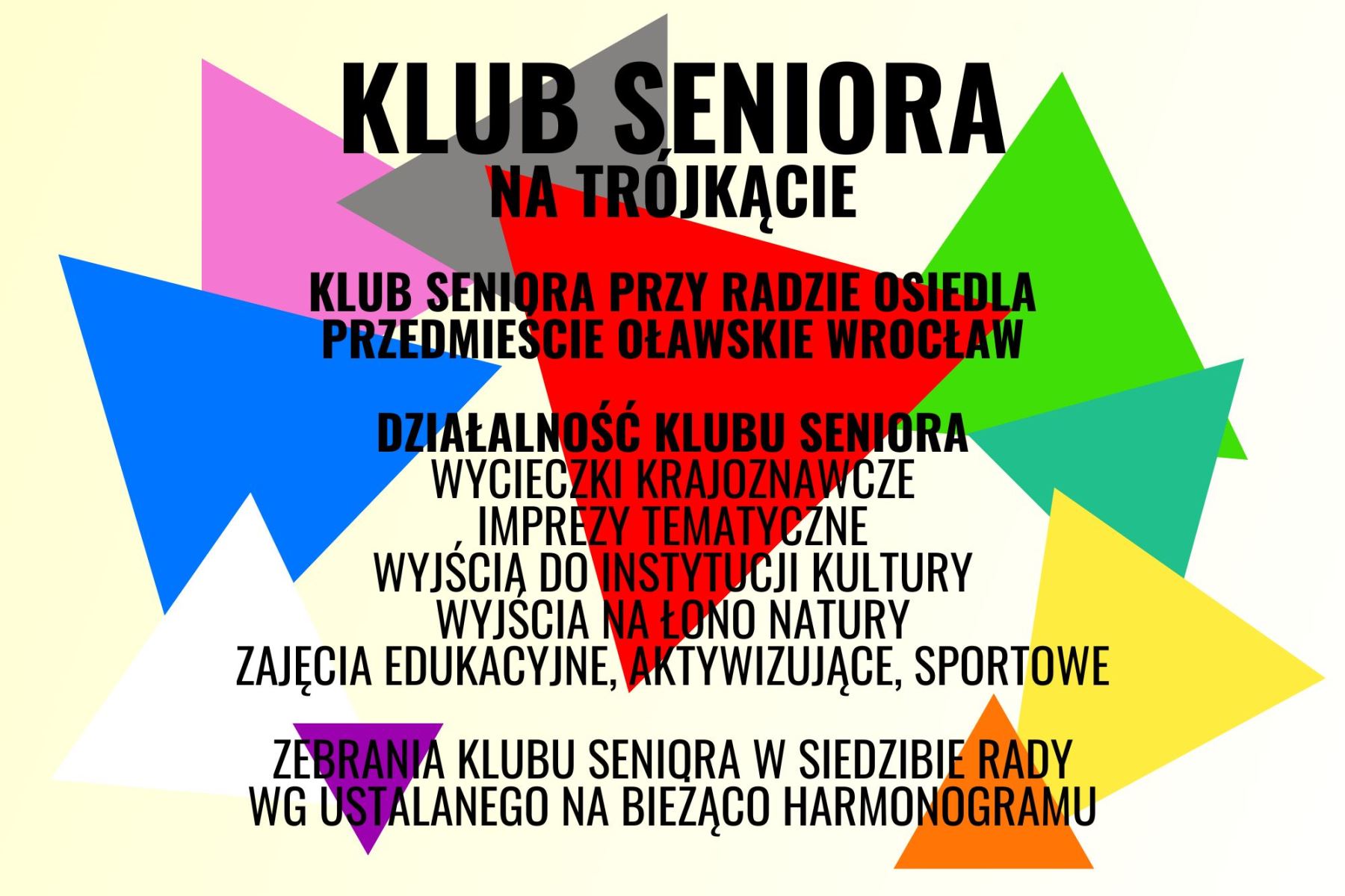 KLUB SENIORA NA TRÓJKĄCIE