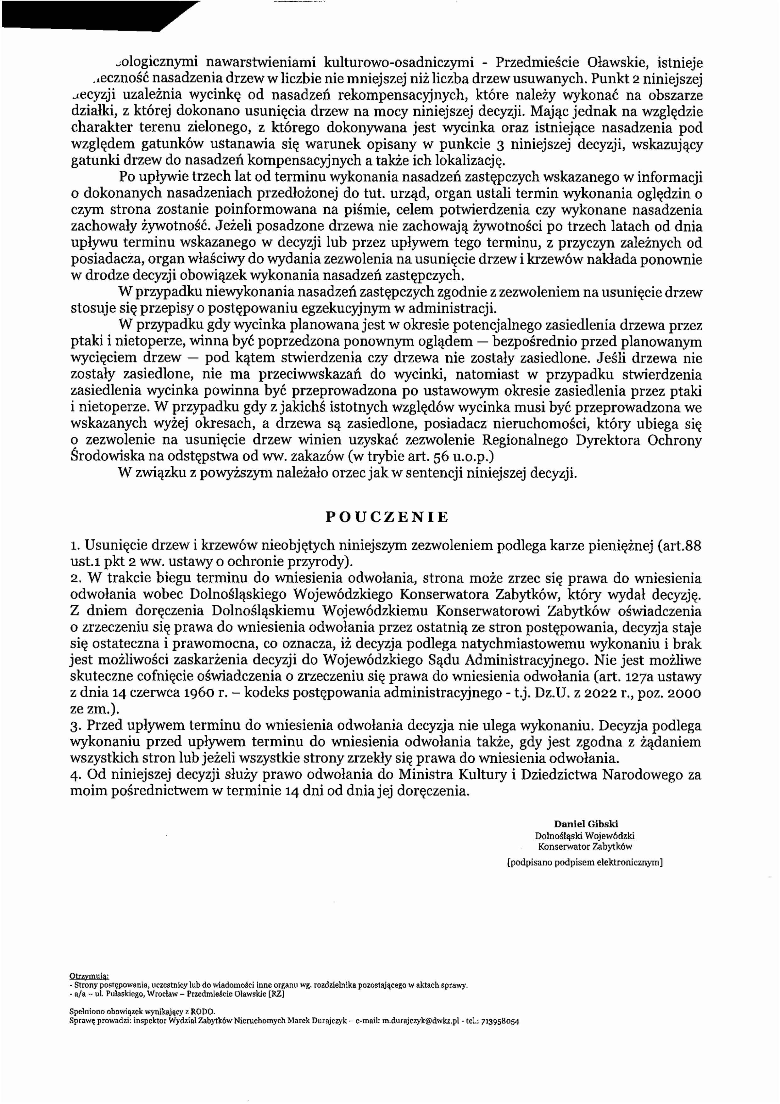 wycinka drzew pułaskiego III