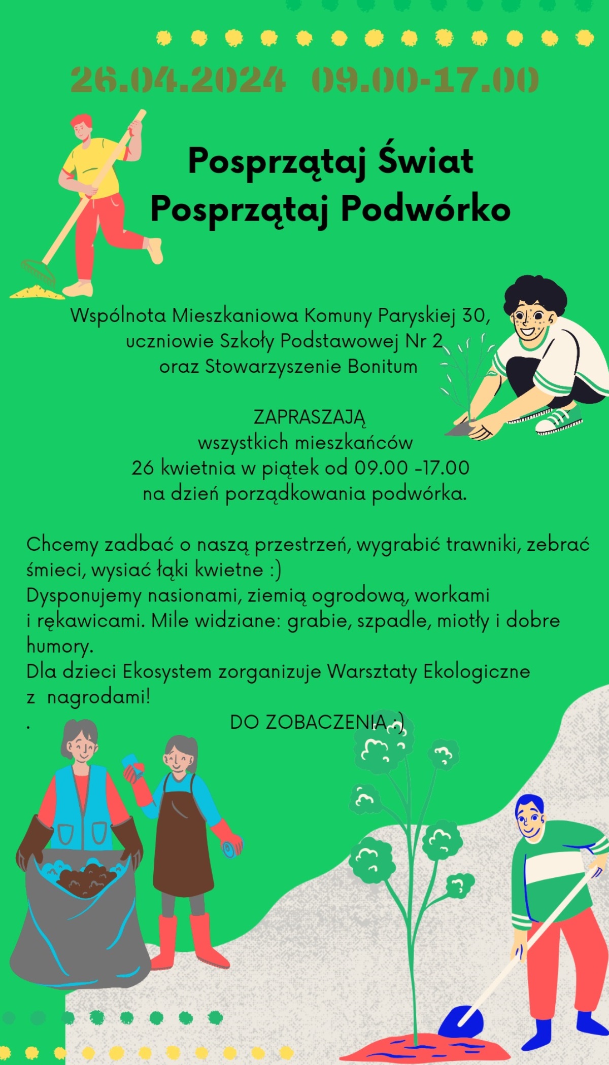 zielony brązowy beżowy