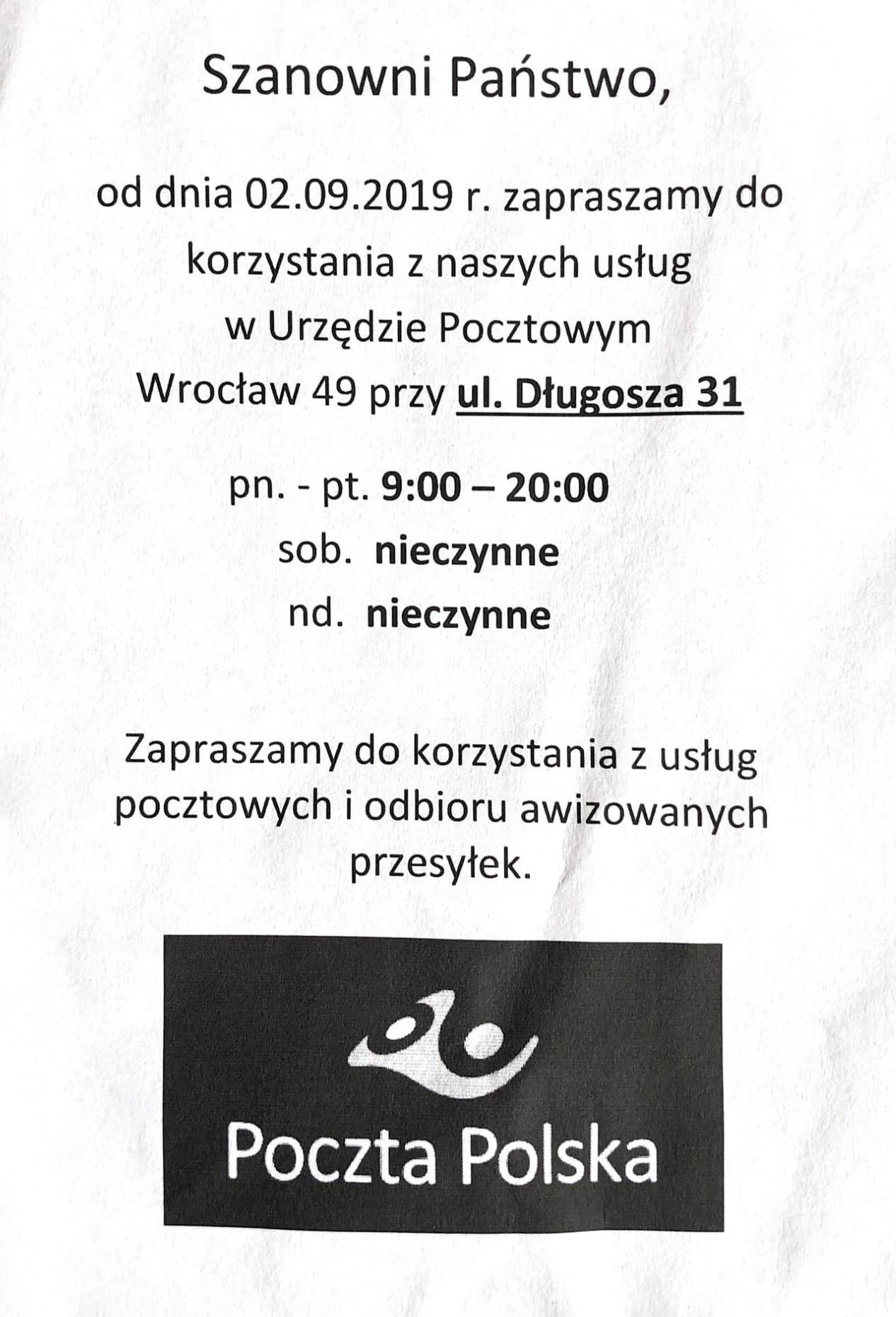 poczta info