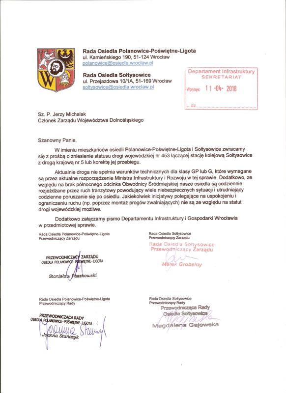 zniesienie drogi wojewódzkiej1 001