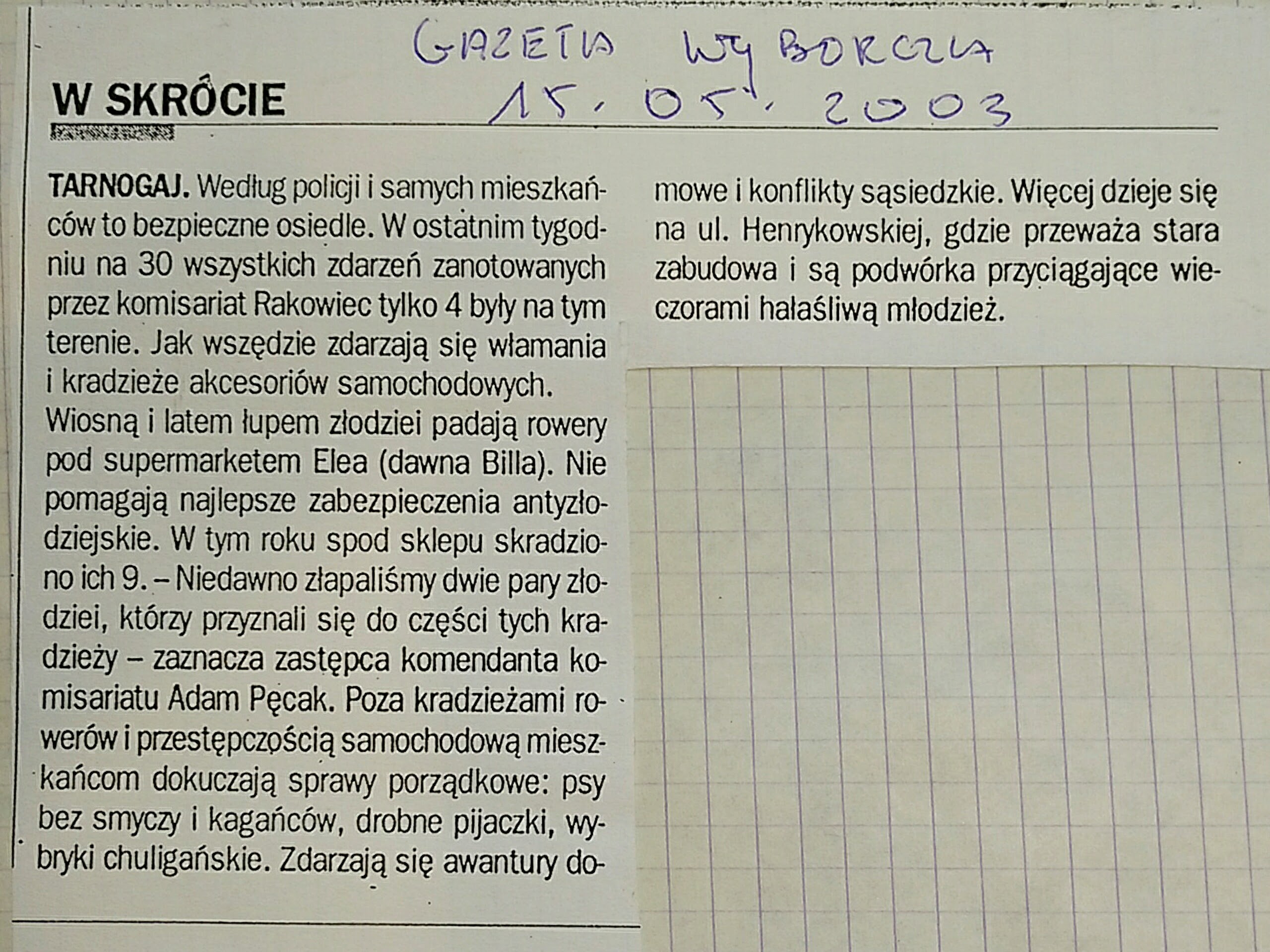 10 15 maja 2003 Gazeta Wyborcza