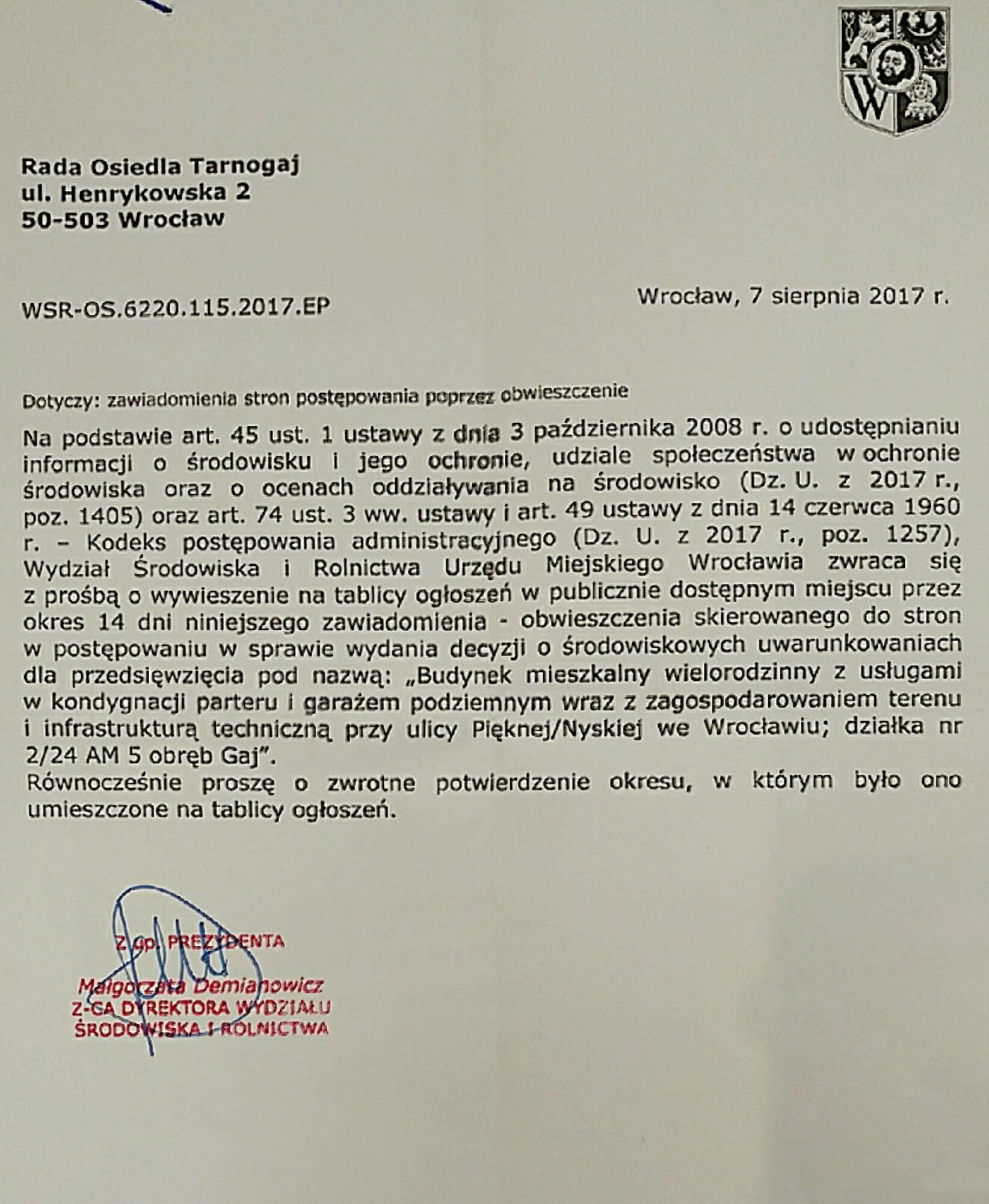 Pisma tarnogaj 2017 1