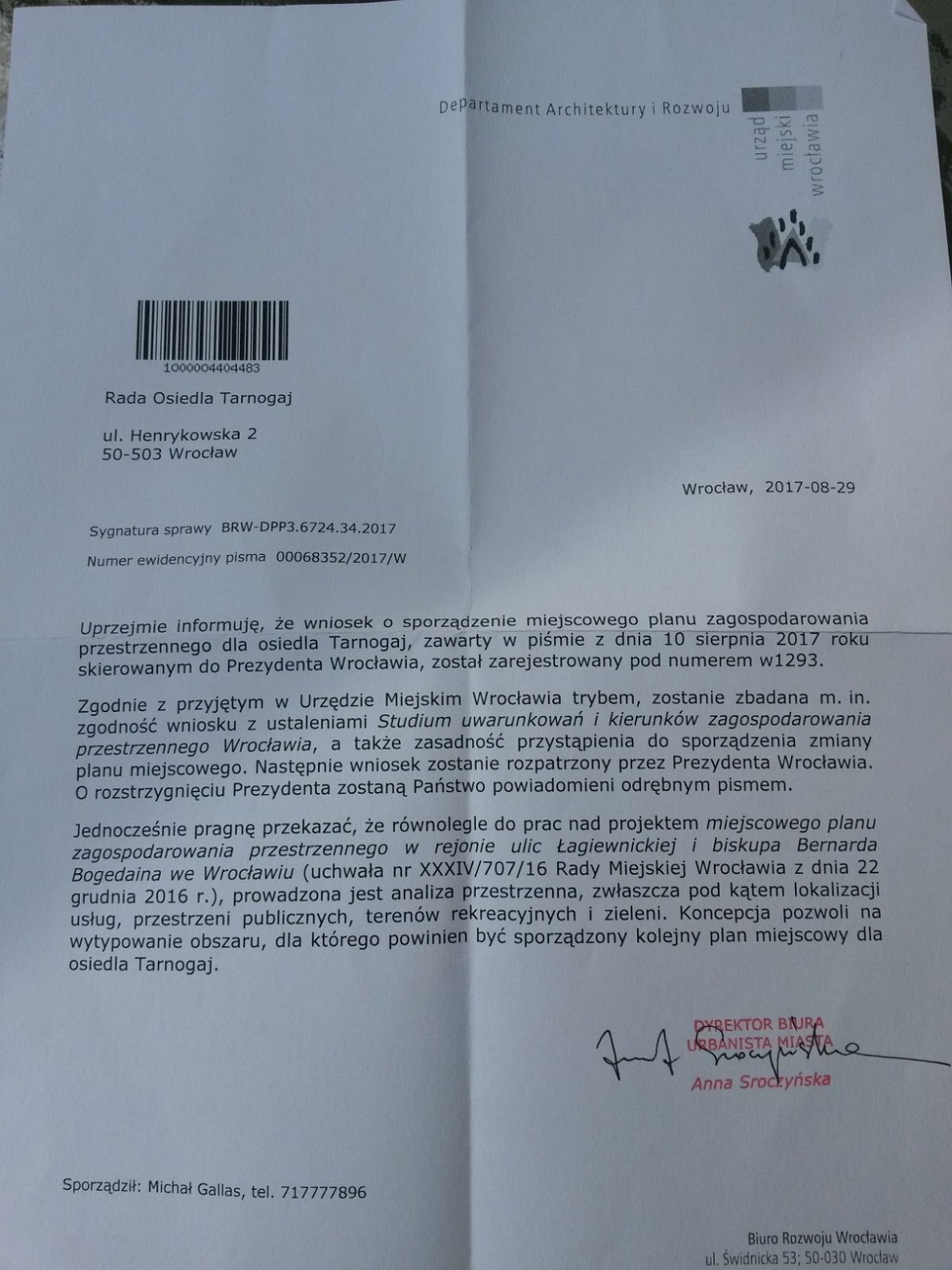 Pisma tarnogaj 2017 4