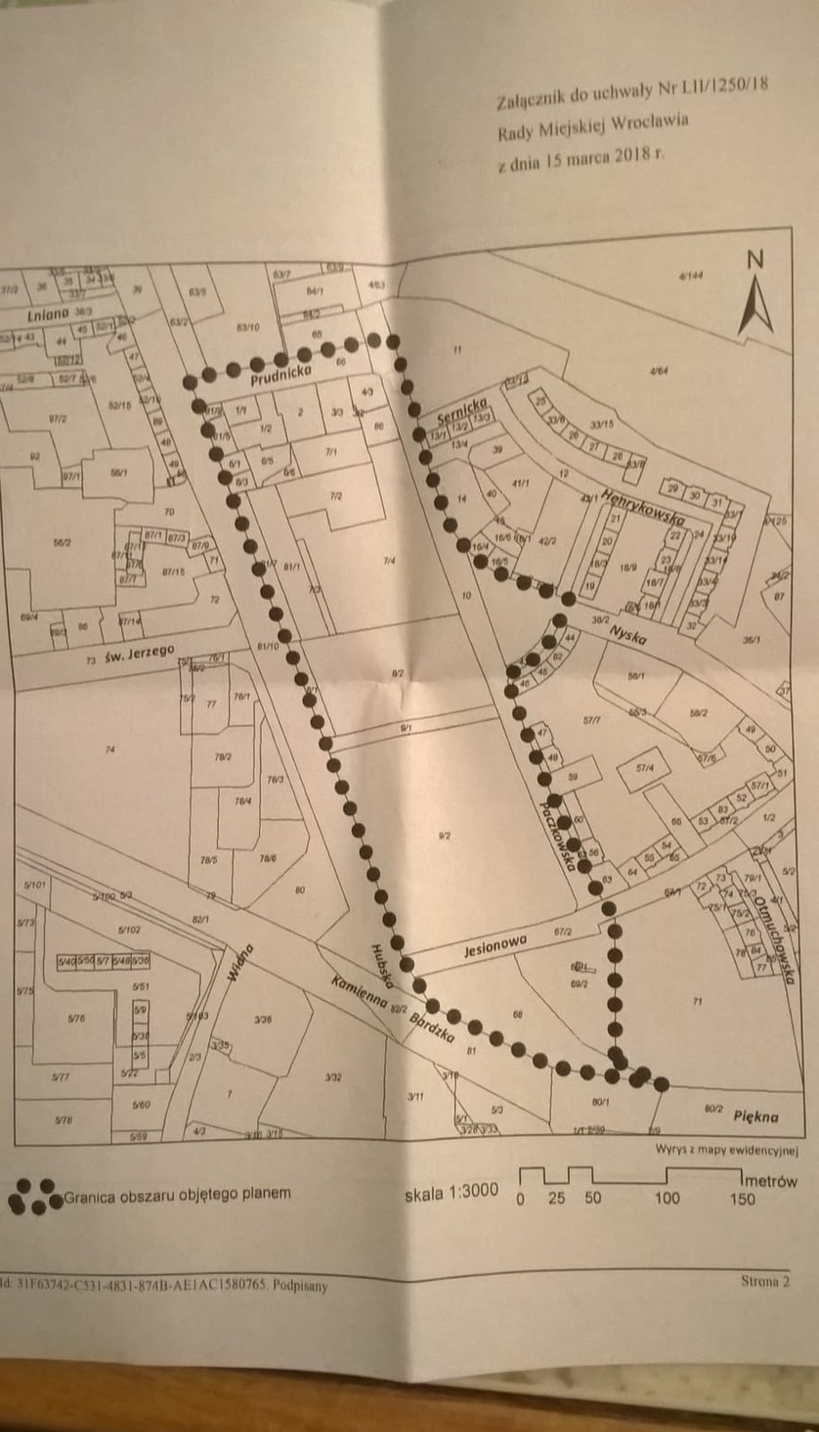 Plan Paczkowska Hubska