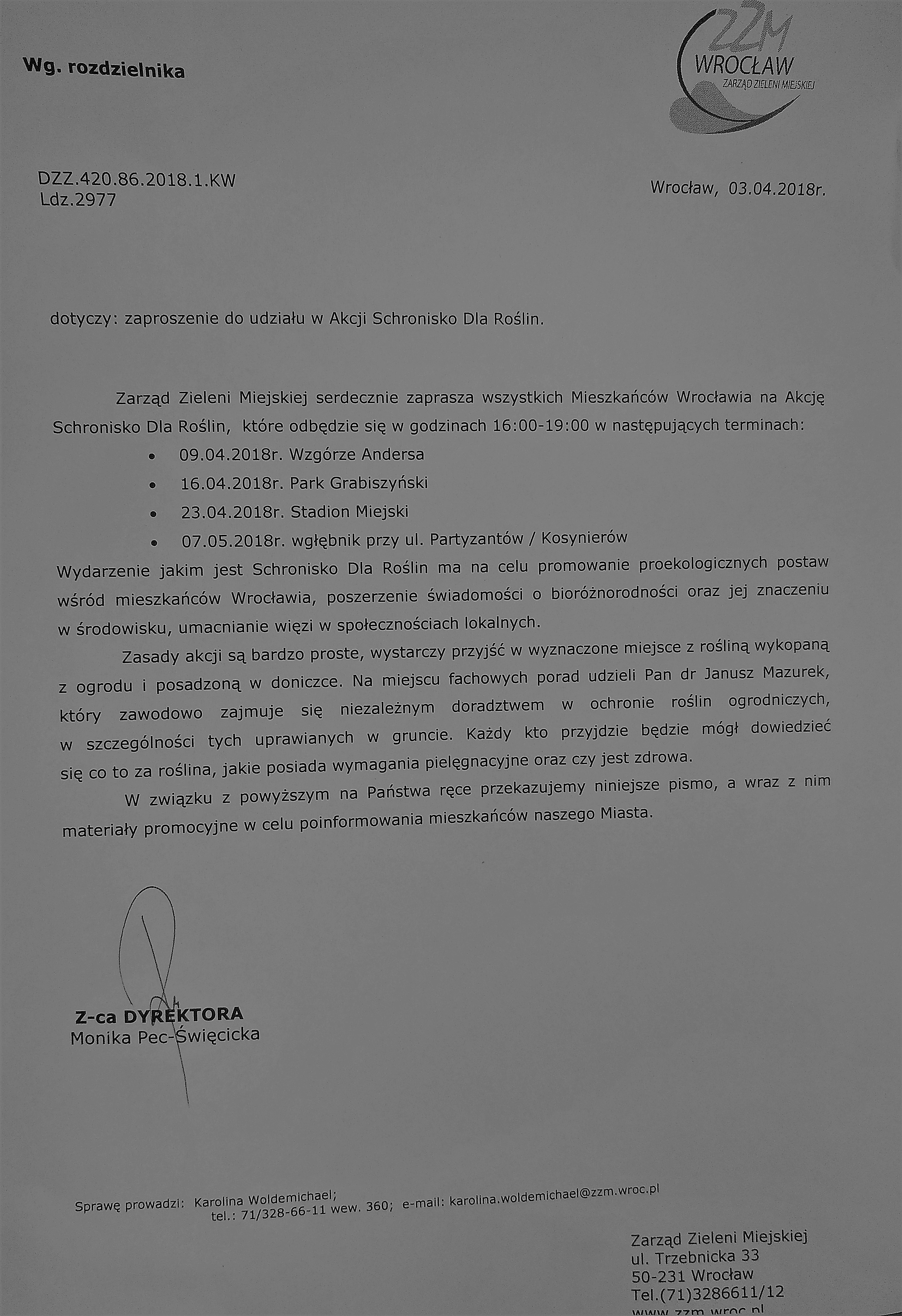 schronisko dla roslin