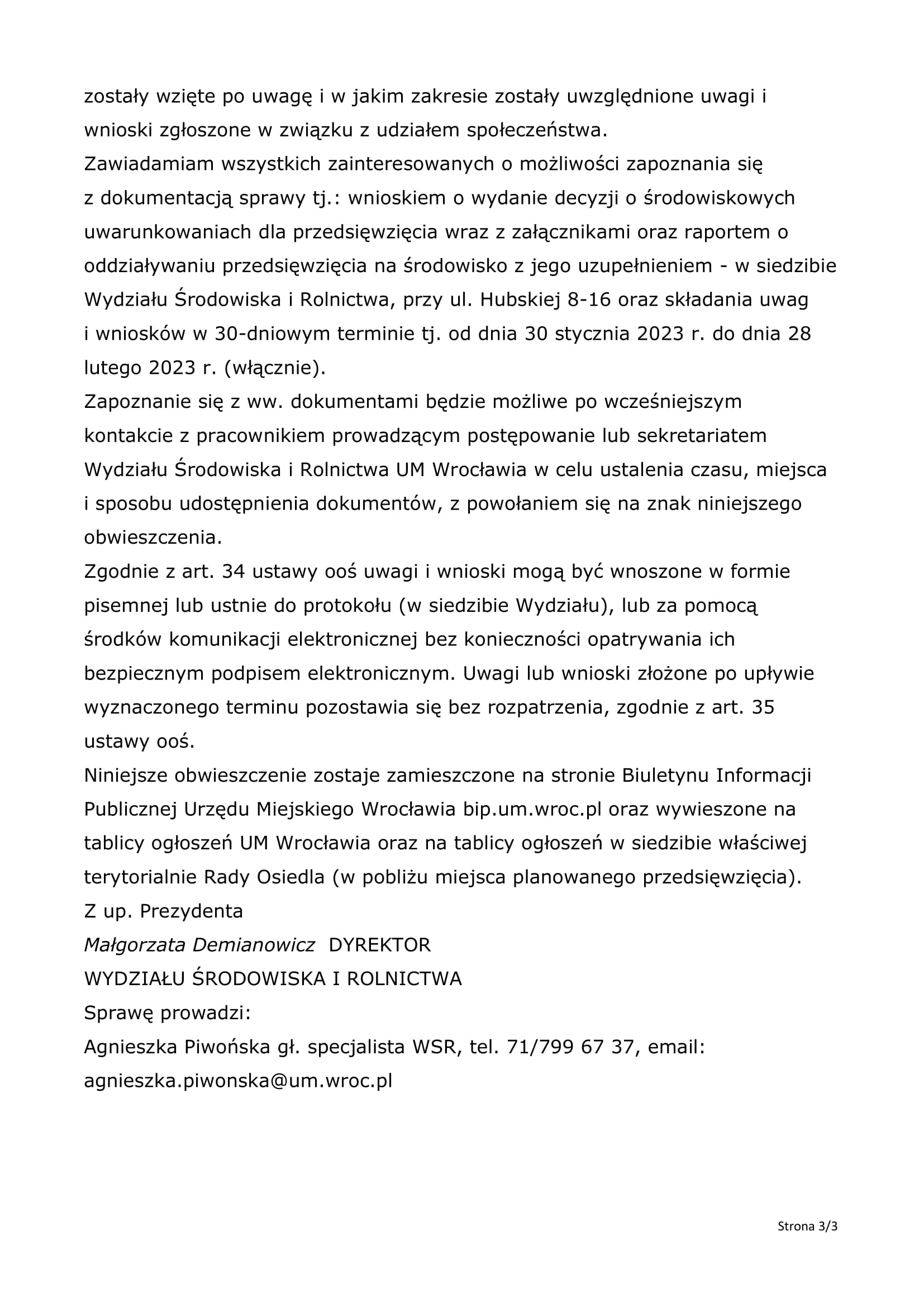 P 5 2023 Postępowanie ws. wydania decyzji środowiskowej WSR OS.6220.108.2021.AP ALIGN 3