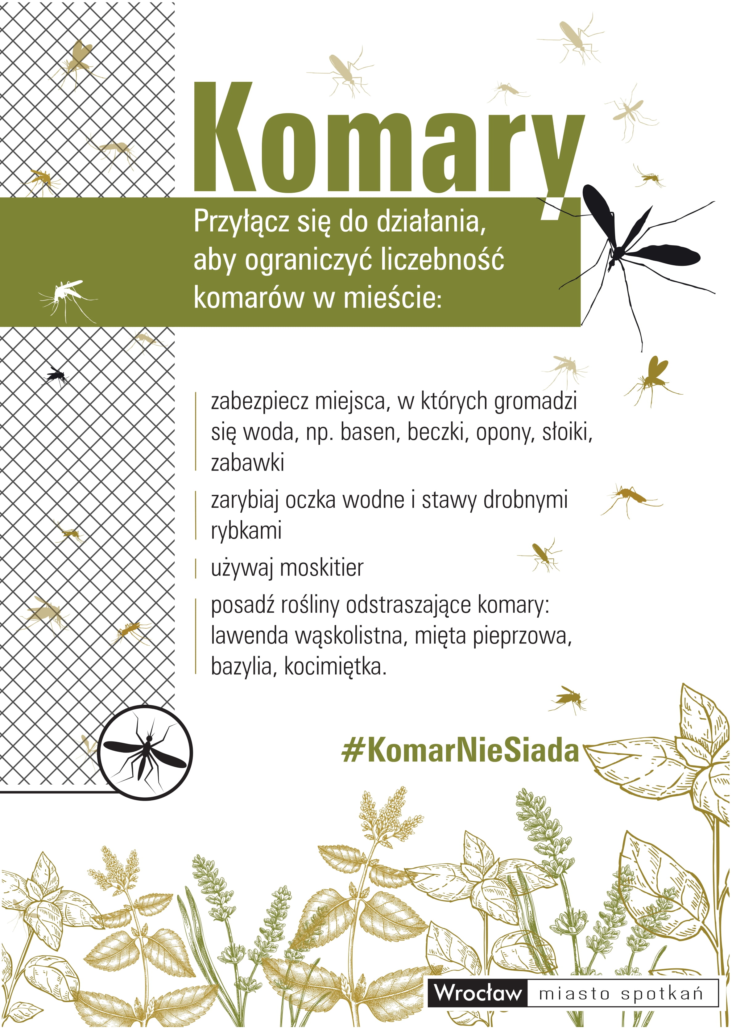 Plakat komary A3 komarniesiada 1