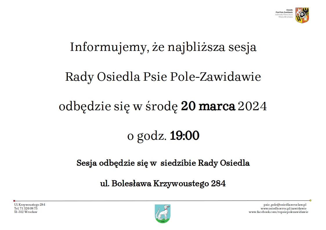 Sesja 20 marca 2024
